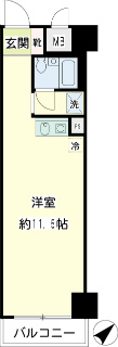 横浜市鶴見区の賃貸マンション　ＮＩＣアーバンハイム鶴見中央　２０８間取