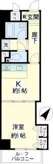 横浜市港南区の賃貸マンション　ニックアーバンハイム上大岡プラザ　間取りです