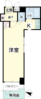 横浜市保土ヶ谷区の賃貸マンション　ニックアーバンプラザ天王町　間取りです