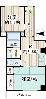 東京都墨田区の賃貸マンション　友定ビル　２０１号室間取り