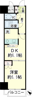 横浜市鶴見区の賃貸マンション　ＮＩＣＥアーバンスピチッル生麦　１１０３　間取