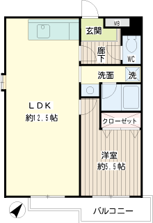 川崎市川崎区の賃貸マンション　ヒロビレッジ　間取り