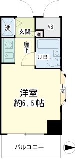 川崎駅西口の賃貸マンション　スカイノブレ川崎柳町　間取りです