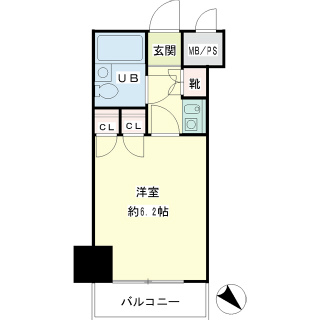 横浜市鶴見区の賃貸マンション　ＮＩＣＥアーバンスピリッツ鶴見市場Ⅱ　間取