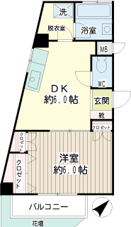 東京都品川区の賃貸マンション　ゴールドハイツ金子　間取り