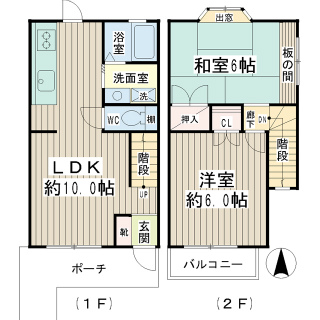 横浜市鶴見区の賃貸アパート　プチメゾンＡＯＫＩ　１０３間取