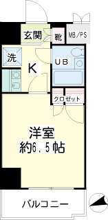 東京都葛飾区の分譲賃貸マンション　ＮＩＣＥアーバンお花茶屋駅前通り　間取りです