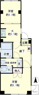 横浜市鶴見区の賃貸マンション　ダノイ櫻井　３０１間取