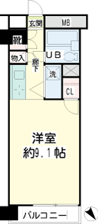 東京都目黒区の賃貸マンション　中目黒コート　間取りです