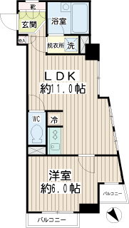 東京都目黒区の賃貸マンション　中目黒コート間取り