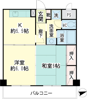 東京都大田区の賃貸マンション　リヴェール大森北　８０５号室　間取