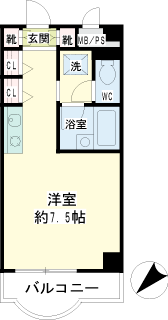 横浜市港北区の賃貸マンション　Ｈ＆Ａヒルズ　間取りです