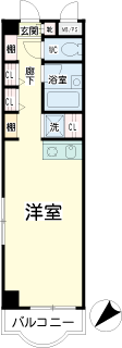 横浜市港北区の賃貸マンション　Ｈ＆Ａヒルズ　間取りです