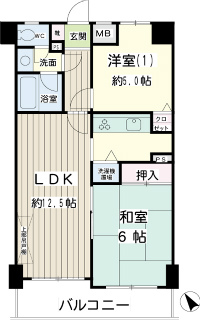 横浜市鶴見区の賃貸マンション　ＮＩＣＥアーバン北寺尾第二　間取