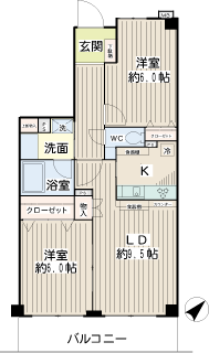 東京都中野区の賃貸マンション　ナイスアーバン新中野　間取りです