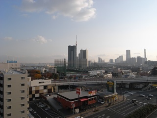 横浜市神奈川区賃貸マンション　エクセル東神奈川　眺望です