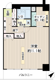 川崎市川崎区の賃貸マンション　パレール川崎　間取りです