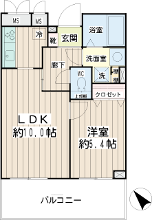 横浜市鶴見区の賃貸マンション　ネオマイム鶴見中央ゼクス　間取り