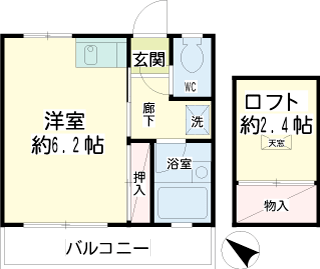 横浜市港南区の賃貸マンション　第一ＹＭハイツ　間取り