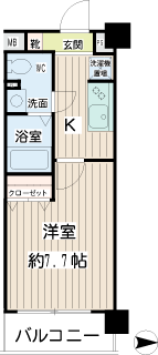 東京都墨田区の新築賃貸マンション　ムエット菊川　間取り