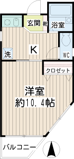 東京都大田区の賃貸マンション　センチュリースペース西蒲田　間取り