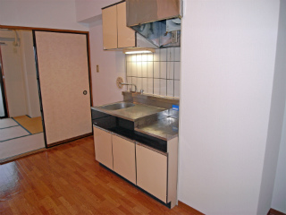 神奈川県大和市の賃貸マンション　ＵＳＫシャンブル　２１６号室　キッチン