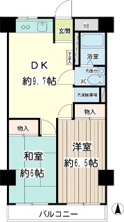 横浜市鶴見区の賃貸マンション　ニューハイム東海　間取