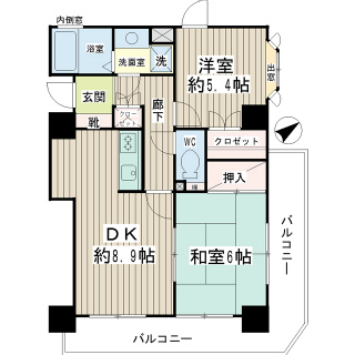 横須賀市の賃貸マンション　グラン・ベルデ　３０１号室間取