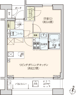 川崎市川崎区の新築賃貸マンション　イグレクス　３０５間取