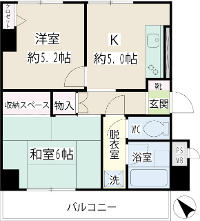 川崎市川崎区の賃貸マンション　ニュー池田町ハイツ　605　間取