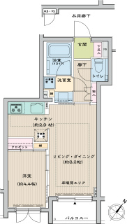 東京都品川区の賃貸マンション　プレシャスヒル大崎　302　間取