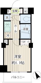 東京都大田区の分譲賃貸マンション　レジデンシャルスター山王ヒルズ　３Ｆ間取