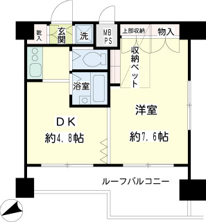 横浜市鶴見区の賃貸マンション　パーク・ノヴァ鶴見　９０４間取