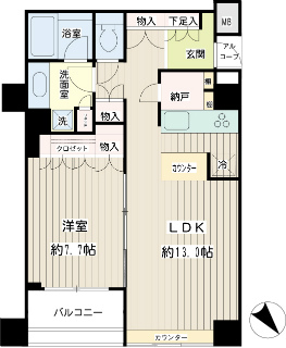 横浜市中区の賃貸マンション　ルネ・ブランシュ横浜海岸通り　６１０号室