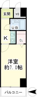 横浜市鶴見区の賃貸マンション　鶴見ハウス　間取りです