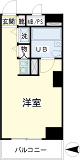 川崎市幸区の賃貸マンション　サンコート川崎南幸町　間取りです