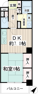 川崎市川崎区の賃貸マンション　ネオマイム川崎本町　間取りです