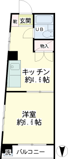 川崎駅西口の賃貸マンション　マック川崎コート　間取りです