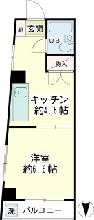 川崎市幸区の賃貸マンション　マック川崎コート　205　間取