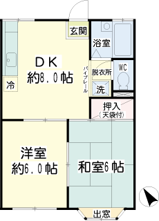 川崎市幸区の賃貸マンション　ディグノ南加瀬　間取りです