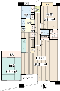 横浜市港北区の賃貸マンション　リベール綱島フリーディア　間取りです