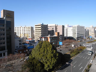 横浜市鶴見区の３ＬＤＫ賃貸マンション　スカイ６１　８０１号室から北西側の眺望