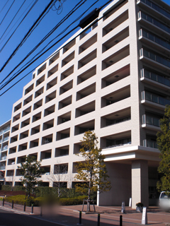 東急東横線　綱島駅の賃貸マンション　グリーンサラウンドシティ五番街　外観です