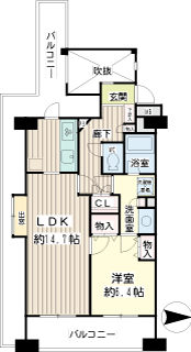 東京都品川区の分譲賃貸マンション　｢アクス御殿山｣　間取りです