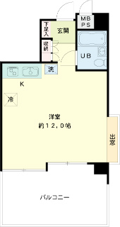 横浜市港北区の賃貸マンション　フジビューハイツ新横浜　２０１間取