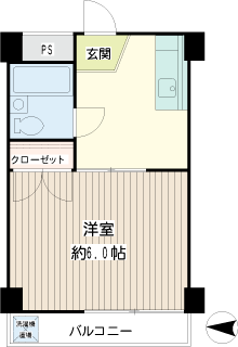 横浜市鶴見区の賃貸マンション　ツーフェアミーテン　間取りです