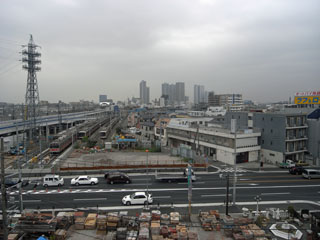 東急東横線元住吉駅の賃貸マンション　ル・パバージュ　武蔵小杉方面　眺望