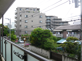 川崎市幸区の賃貸マンション　グランシャリオ　バルコニーからの眺望