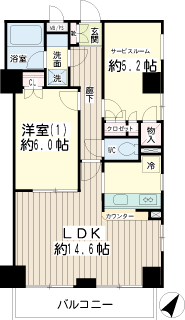 東京都江東区の賃貸マンション　コゥジーコート寺山　間取りです