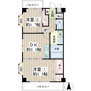 横浜市鶴見区の賃貸マンション　Ｍ・Ｒ・Ｋハイム末吉　２０２号室